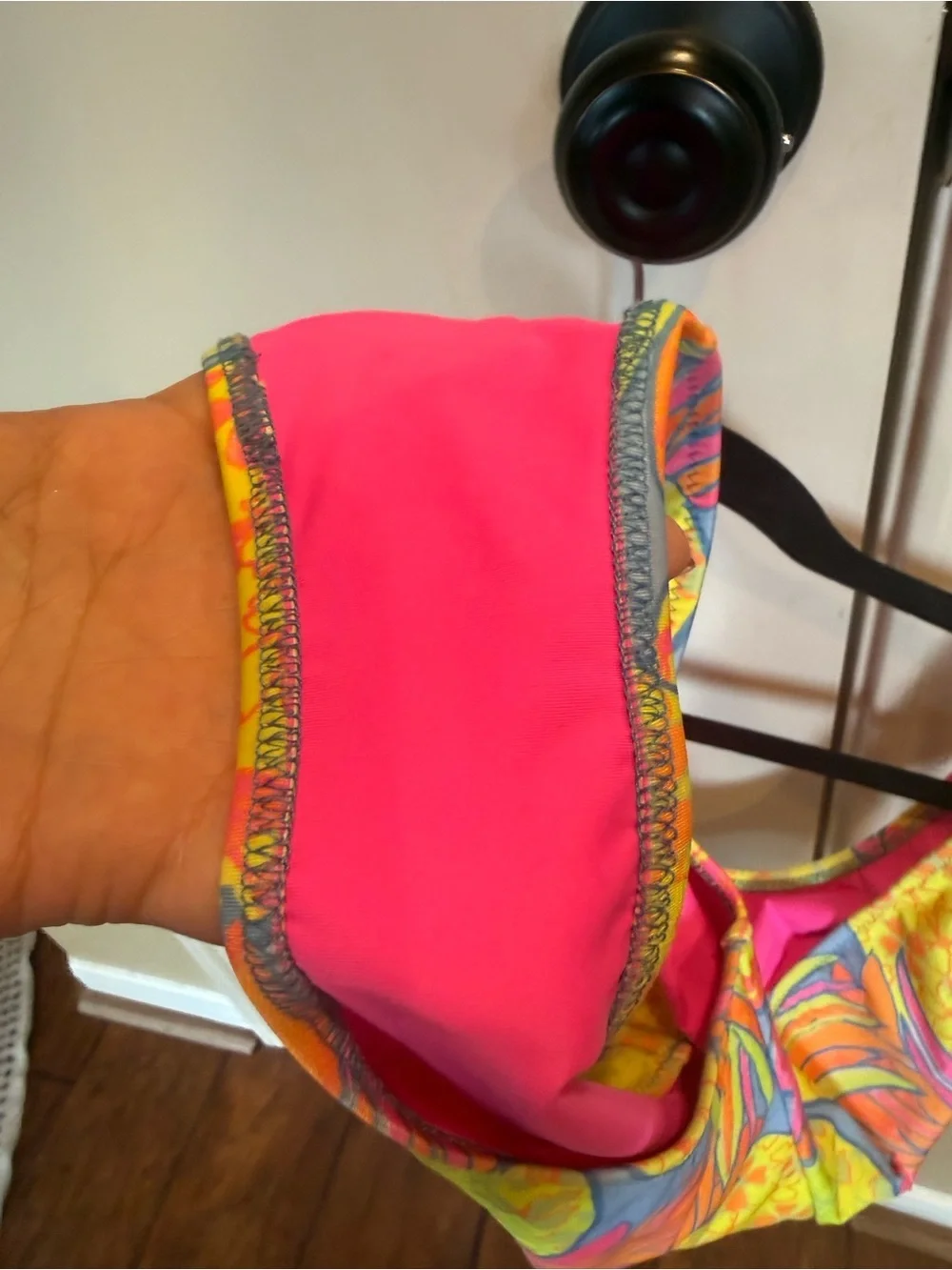 Chubbies Neon Pineapple One Piece Swimsuit Medium